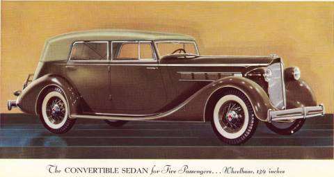 1935 12th 863 Eight Convertible Sedan