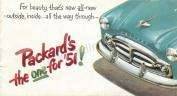 1951 Packard's the one for '51 Brochure Image