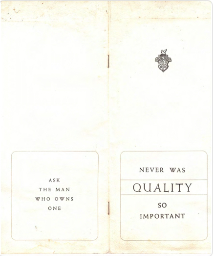 1942 Never Was Quality So Important Pamphlet Image