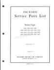 1933-1936 Packard Eight Parts List (Parts Manual) Image