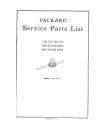 1930-1932 (7th-9th Series) Packard Service Parts List Image
