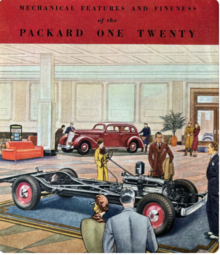 1935 Packard 120 Mechanical Features Brochure Image
