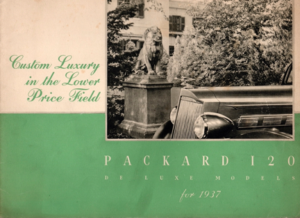 1937 Packard 120 Deluxe (CD) Sales Brochure Image