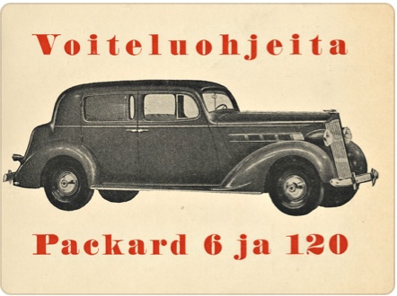 1937 Packard 120 Grease Chart (Finnish Language) Image
