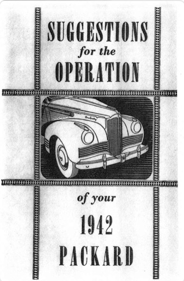1942 Packard Owners Manual Image