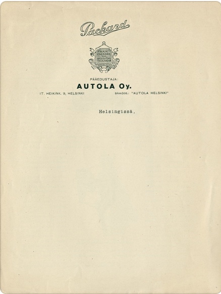 1926 Dealer Brochure (Finnish Language) Image