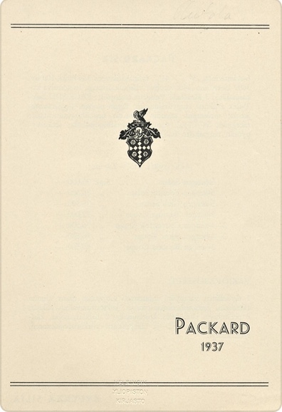 1937 Packard Price List (Finnish Language) Image