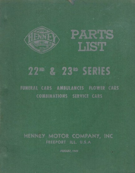 1948-1950 Henney Parts List Image
