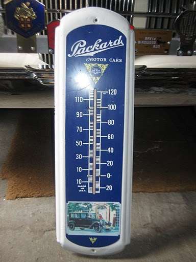 Packard Motor Cars Thermometer Sign: Genuine Collectible Automobilia