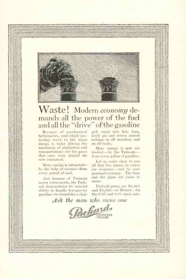 1917 PACKARD ADVERT-B&W