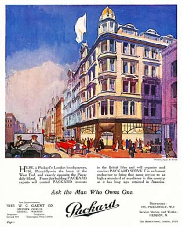 1920 PACKARD-LONDON ADVERT