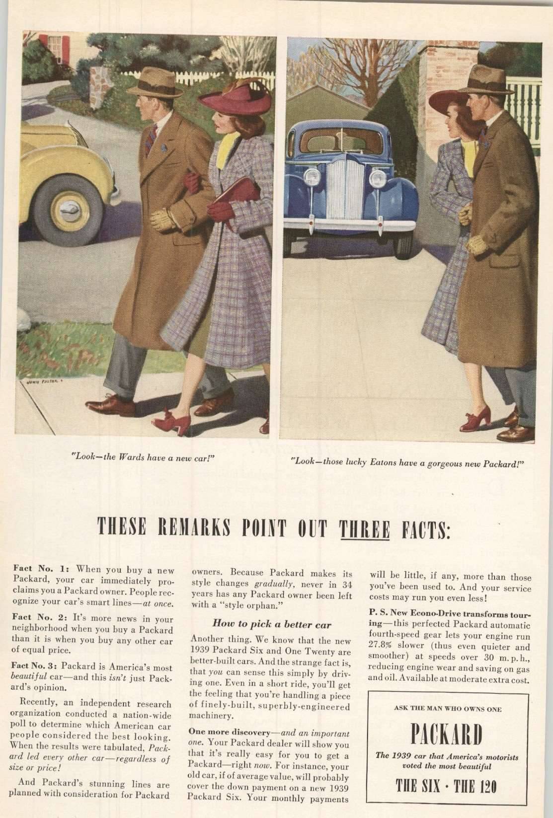 1939 Six & 120 Advertisement