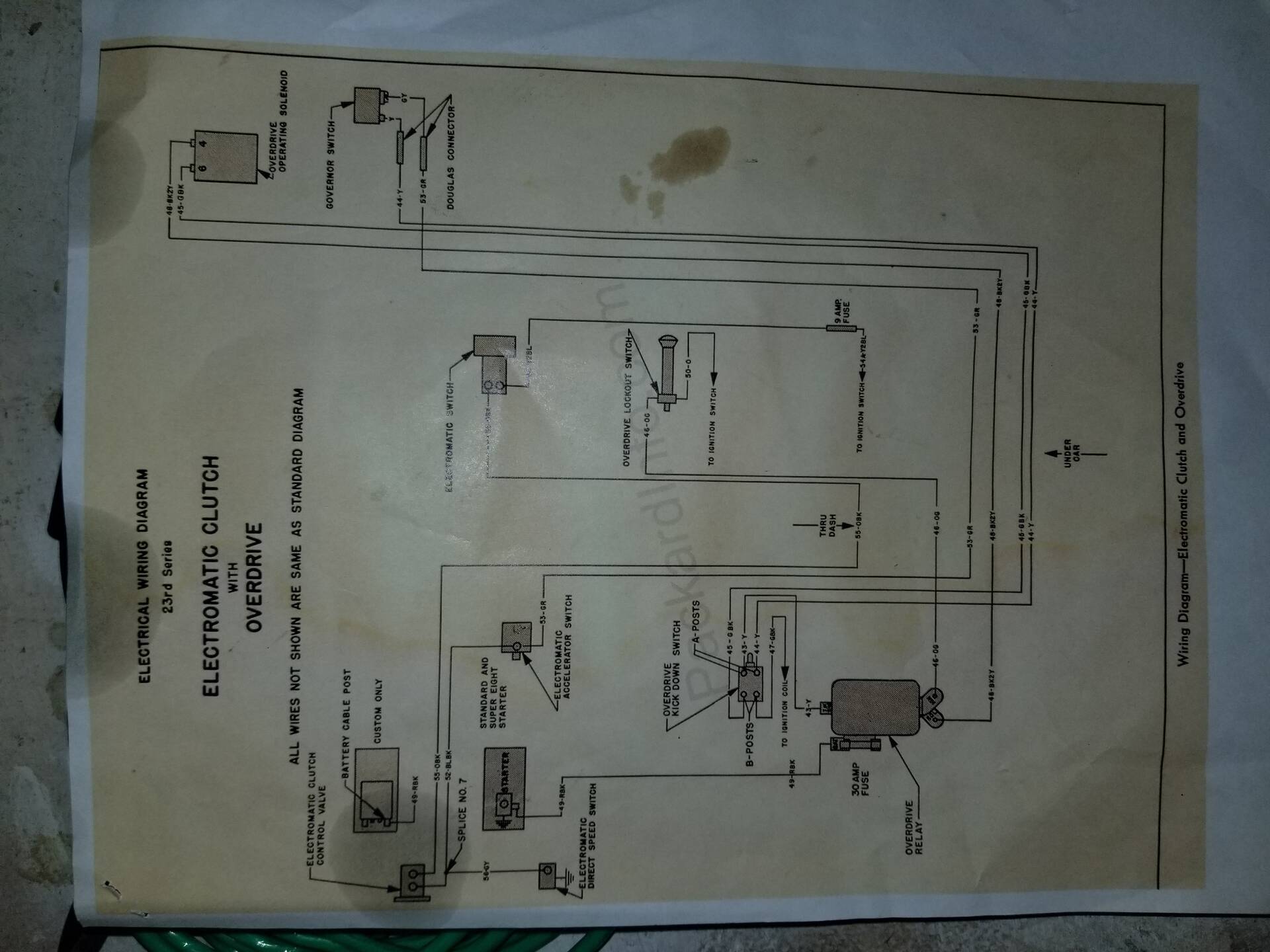 Wiring Diagram : 1949-50 (23rd Series) : Photo Archive - Packard Motor