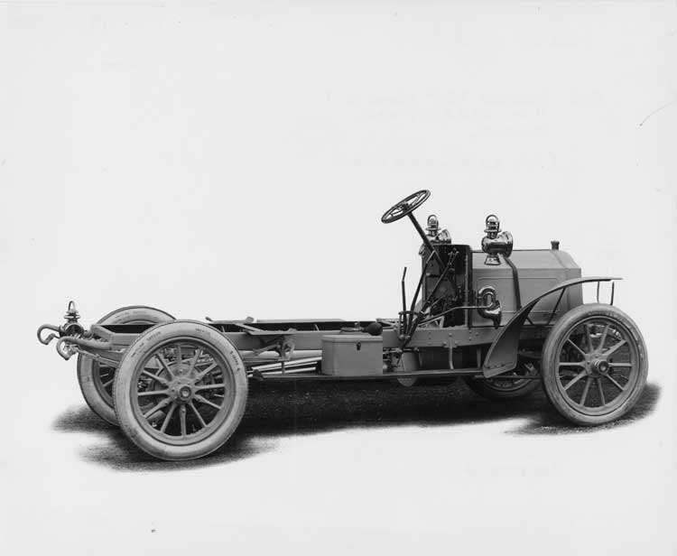 1906 Packard 24 Model S chassis, three-quarter rear right side