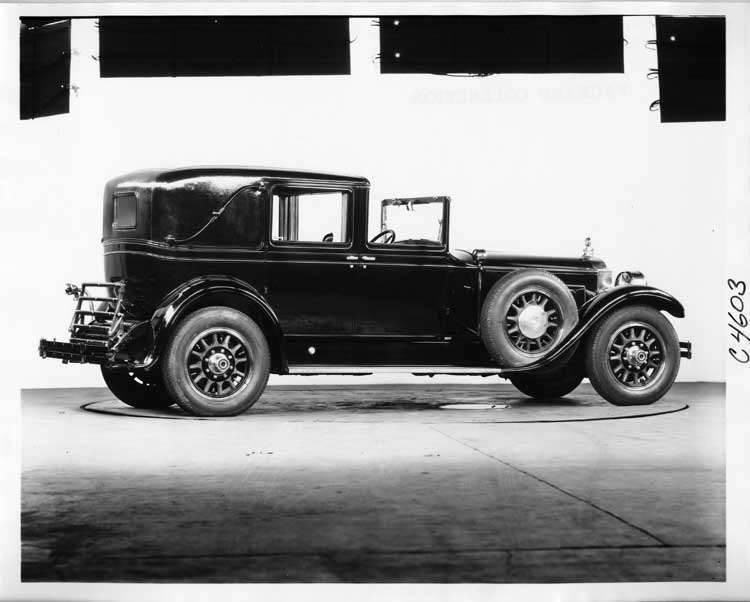 1928 Packard all weather town cabriolet, three-quarter right rear view ...