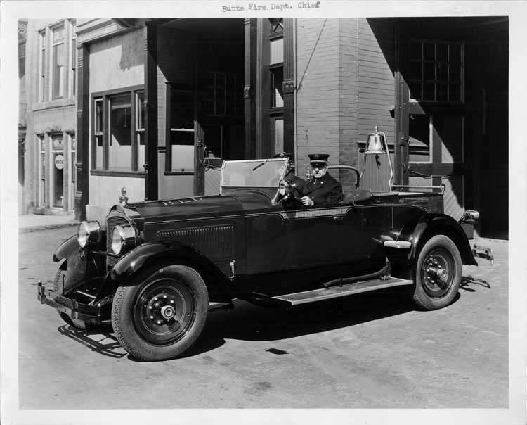 1928 Packard used for Butte Fire Department chief's car