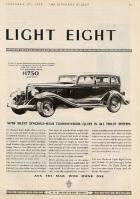 1932 PACKARD LIGHT EIGHT ADVERT-B&W