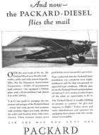 1930 PACKARD AIRCRAFT ENGINE ADVERT-B&W