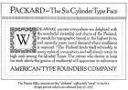 1915 PACKARD PRINTING TYPE ADVERT-B&W