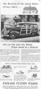 1941 PACKARD STATION WAGON ADVERT-B&W