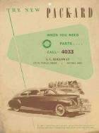 1946 PACKARD DEALER PARTS ADVERT/POSTER