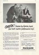 1950 PACKARD-MARINE ADVERT-B&W