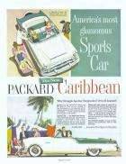 1954 PACKARD CARIBBEAN CONV ADVERT-WHITE&GREEN