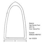 6480957 V8 Senior Car Taillight Gasket Template