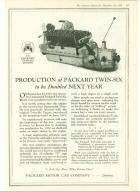 1919 PACKARD TWIN-SIX V12 ENGINE ADVERT-B&W