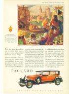 1929 PACKARD ADVERT - 'GILDED BARGES'