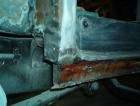 36 Packard rust out repair, Rt Rocker