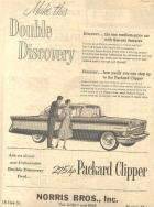 1956 PACKARD CLIPPER DEALER ADVERT-B&W