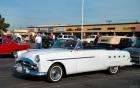 1951 Packard 250 Convertible with top down - white - fvl