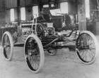 1899 PACKARD MODEL A CHASSIS IN THE FACTORY-B&W
