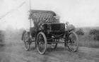 1899 PACKARD MODEL A RUNABOUT-WILLIAM DOUD PACKARD'S PERSONAL CAR-B&W