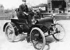 1901 PACKARD MODEL C RUNABOUT WITH MODEL B STRG-B&W