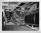 1948 PACKARD FACTORY - BODIES ON THE LINE GOING UP TO 2ND FLOOR PRESS PHOTO-B&W