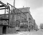 1930s PACKARD BRIDGE OVER GRAND AVE UNDER CONSTRUCTION