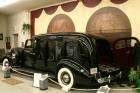 1938 PACKARD-MILLER CARVED WOOD TOWN CAR HEARSE-BLACK