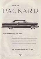 1956 PACKARD 400 HDTP ADVERT-B&W