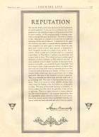 1922 Reputation Advert