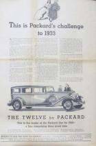 1933 PACKARD OF NYC ADVERT-B&W