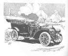 1908 PACKARD MODEL 30 TOURING-B&W