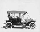 1909 Packard 18 Model NA close-coupled with top raised, right side view