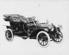 1909 Packard 30 Model UB close-coupled with top folded, three-quarter front view