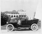 1909 Packard 30 Model UB touring car, left side, in front of Detroit Boat Club on Belle Isle