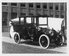1909 Packard 30 Model UB landaulet, three-quarter front view, right side, back quarter collapsed