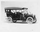 1910 Packard 30 Model UC touring car, three-quarter front view, right side, top raised
