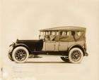1911 Packard two-toned touring car with light colored folding top
