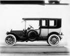 1913 Packard 38 two-toned limousine, left side, with two spare tires shown covered